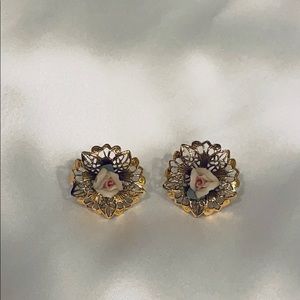 Vintage Rose Earrings